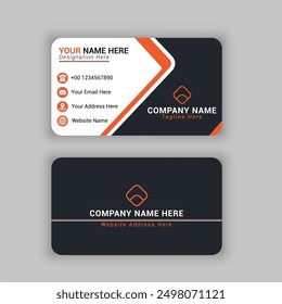 Black Professional Business Card Design