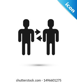 Black Project team base icon isolated on white background. Business analysis and planning, consulting, team work, project management.  Vector Illustration