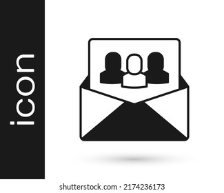 Black Project team base icon isolated on white background. Business analysis and planning, consulting, team work, project management. Developers.  Vector