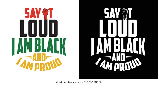Schwarz-und Proud-Druckgrafik