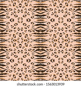 Black Puma Fur Vector Seamless Pattern. Yellow Animal Fashion India Print. Yellow Zebra Skin Graphic Print. African Bright Zebra Texture. Orange Puma Pattern