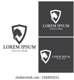 Black Puma Logo Vector Template