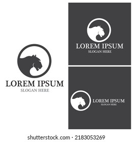 Black Puma Logo Vector Template