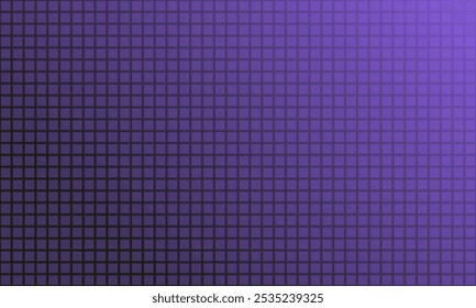 Schwarz-violetter abstrakter Hintergrund mit quadratischem Muster, moderne geometrische Textur, Überlagerungsgradient