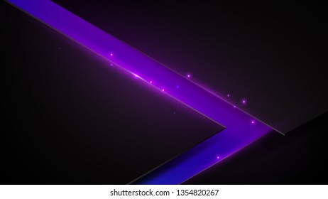 Black and purple abstract triangle background