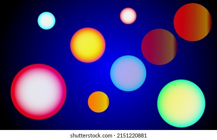 Black and purple background design elements multicolored bokeh gradient shape futuristic poster design EPS10 vector