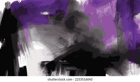 black with purple background in the form of a blot