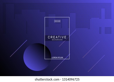 black purple background. Liquid composition. designs for posters, leaflets, vector illustrations