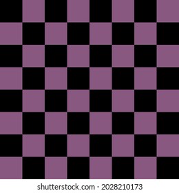 Black and purple checkerboard pattern background. Vector background.