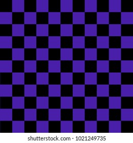 Black and purple checkered background. Background in a cage. Vector illustration