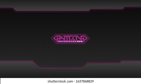 Black and Purple Gaming Abstract Background Wallpaper 