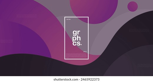 Black, purple, and gray wave. Abstract papercut. Abstract colorful waves. Wavy banners. Color geometric background. Wave papercut. Eps10 Vector