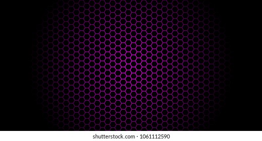 Black And Purple Honeycomb Background