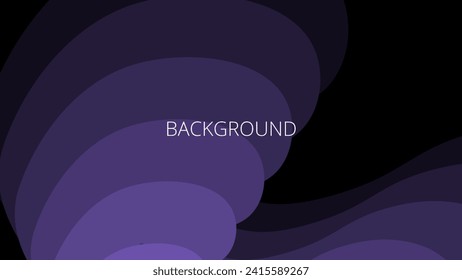 Black and purple modern abstract background with gradient waves