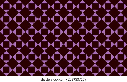 Black and purple triangle, star, diamond, square triangle, strip patchwork pattern repeat seamless design for fabric printing design