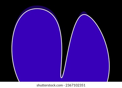 Fondo abstracto negro, violeta y ondulado. Un entorno de estilo contemporáneo brutal. Wavy brutalist trendy retro estilo suizo