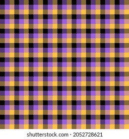 Black purple and yellow tartan plaid seamless pattern background design for decorating, wallpaper, wrapping paper, fabric, backdrop and etc.