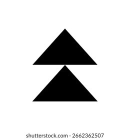 black pyramid vector design illustration