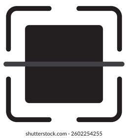 Black QR scan icon, Digital scanning QR code label, Barcode Scan, Mobile Scan vector icons. QR code flat icon. Vector illustration in flat design, Scanning of Codes and Objects. Check Code icons.EPS10