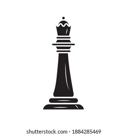black queen chess piece isolated style icon vector illustration design