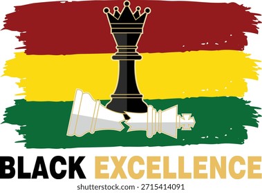 Black Queen Chess Piece Overlay on Bolivian Flag