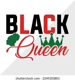 Black Queen SVG Printable Vector Illustration svg