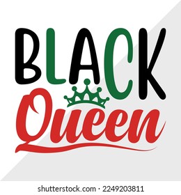 Black Queen SVG Printable Vector Illustration svg