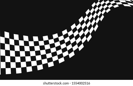 Black Race flag logo icon, modern simple design illustration vector template
