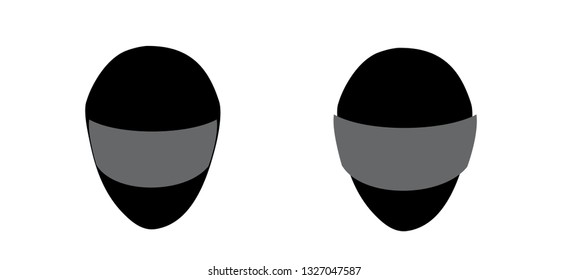 Black racing helmet vector icon logo