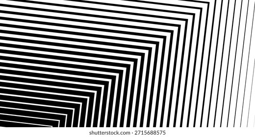 Linhas de estilo dos quadrinhos radiais pretos isoladas no plano de fundo branco. velocidade abstrata. Ilustração vetorial	