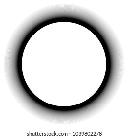 Black radial, radiating lines element on white