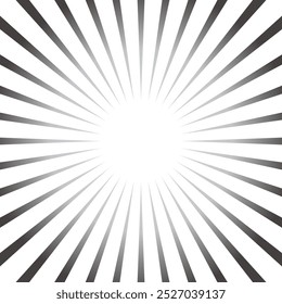 Black radiant background illustration with text space in the center