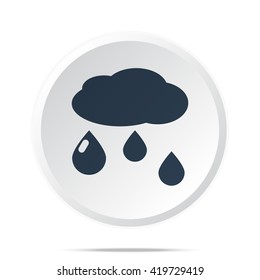 Black Rain icon on white web button