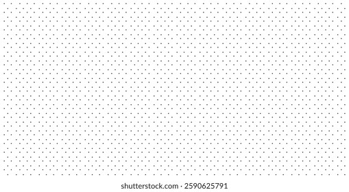 Black random dots on a white background. Background with seamless polka dot pattern, vector black and white print with hand-drawn dots, for printing on fabric.