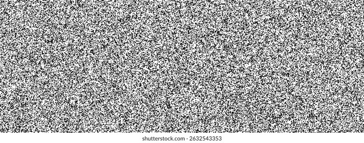 Black random noise texture. Rough grain snow overlay background. Abstract grungy grit dotted wallpaper. Distressed gritty dust backdrop with speckles, particles, drops, specks, flecks. Vector