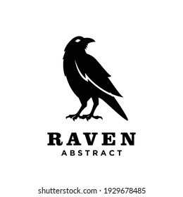 Black Raven logo icon design