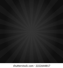 Black rays background abstract pattern vector