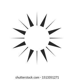 Black rays of hand-drawn starburst, sun rays, fireworks, water explosion, sparkling. doodle design element. Vector illustration Vintage Sunburst Explosion.