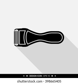 Black razor icon Vector EPS10, Great for any use.