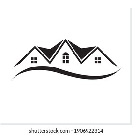 black real estate logo design