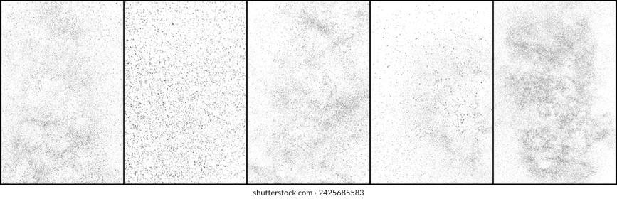 Black realistic texture overlay. Old paper effect backdrop. Overlay texture stamps. Abstract splash vector. Grunge illustration collection. eps 10