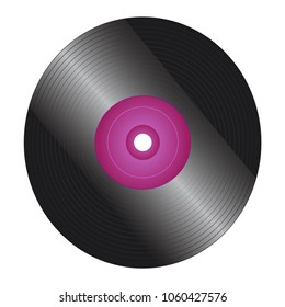 Black record background
