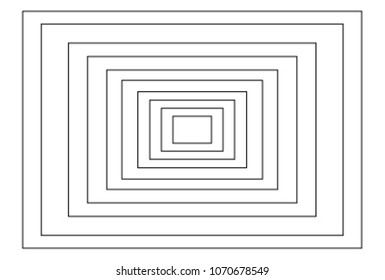 black rectangle lines frame dimension border channel pattern in vector