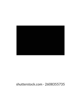 Black rectangle symbol in vector graphics