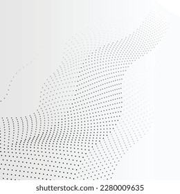 Black rectangle wavy on white background. Vector illustration.