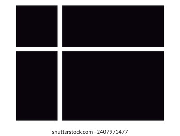 Black rectangles and squares on white background.