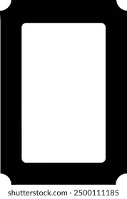 A black rectangular photo frame