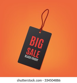 black rectangular tag