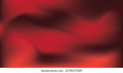 Black red abstract background design. Dark red fabric wave. Color gradient. Christmas,New Year, Valentine,Banner,Wide,Long,Template,web cover,header,ad banner, poster,brochure,flyer. 