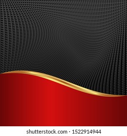 black and red abstract background divided into two